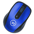 Wireless Optical Mouse w/ USB Receiver & Black Trim (3.70"x2.48"x1.42")